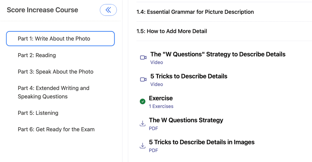 Self-Paced Learning Interface