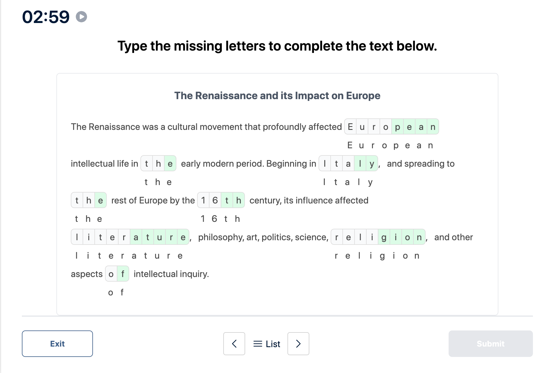 DuoliDuolingo English Test "Read and Complete" Sample Answer 3