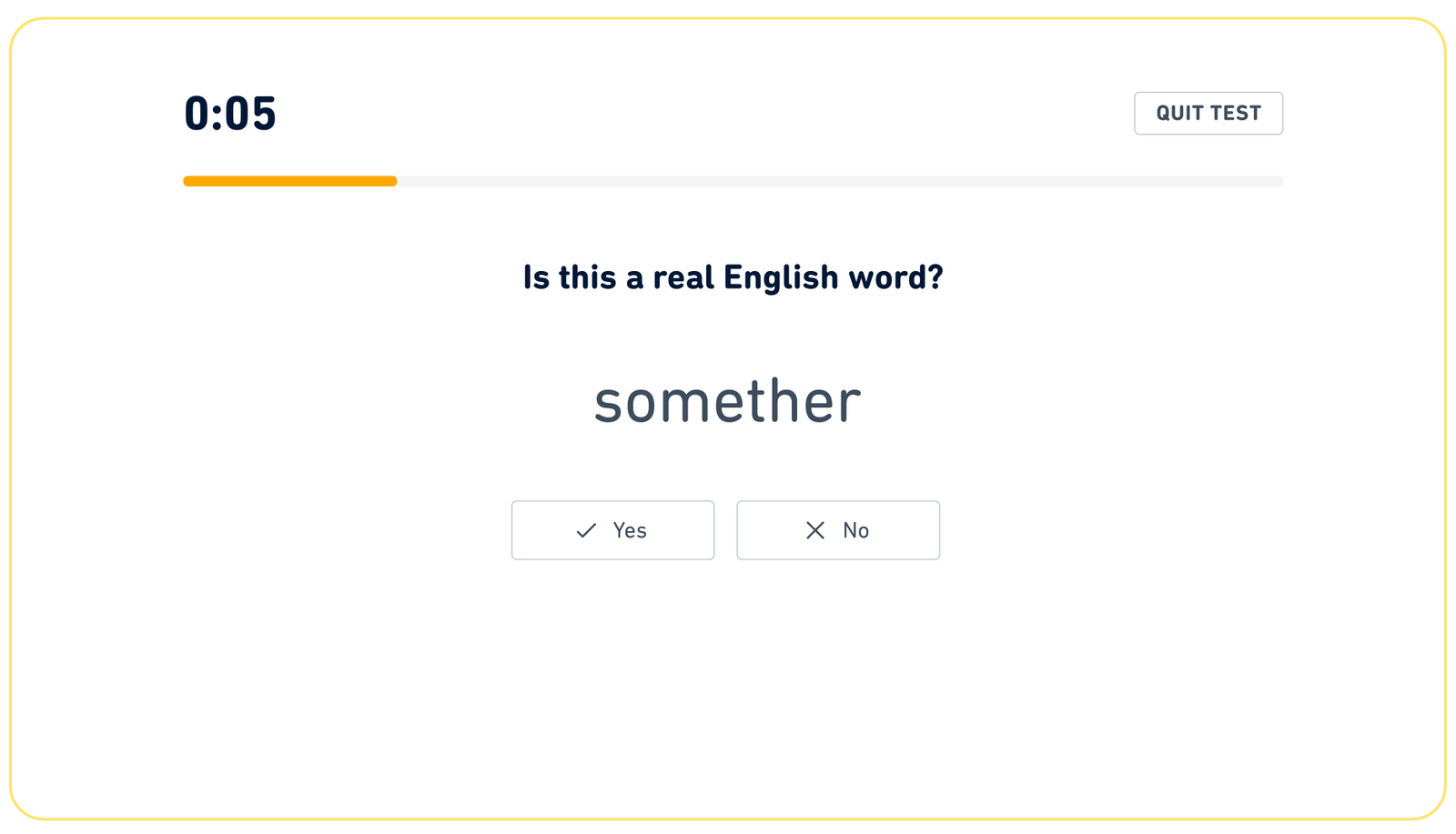 Screenshot showing the word "somether" which is not a real word