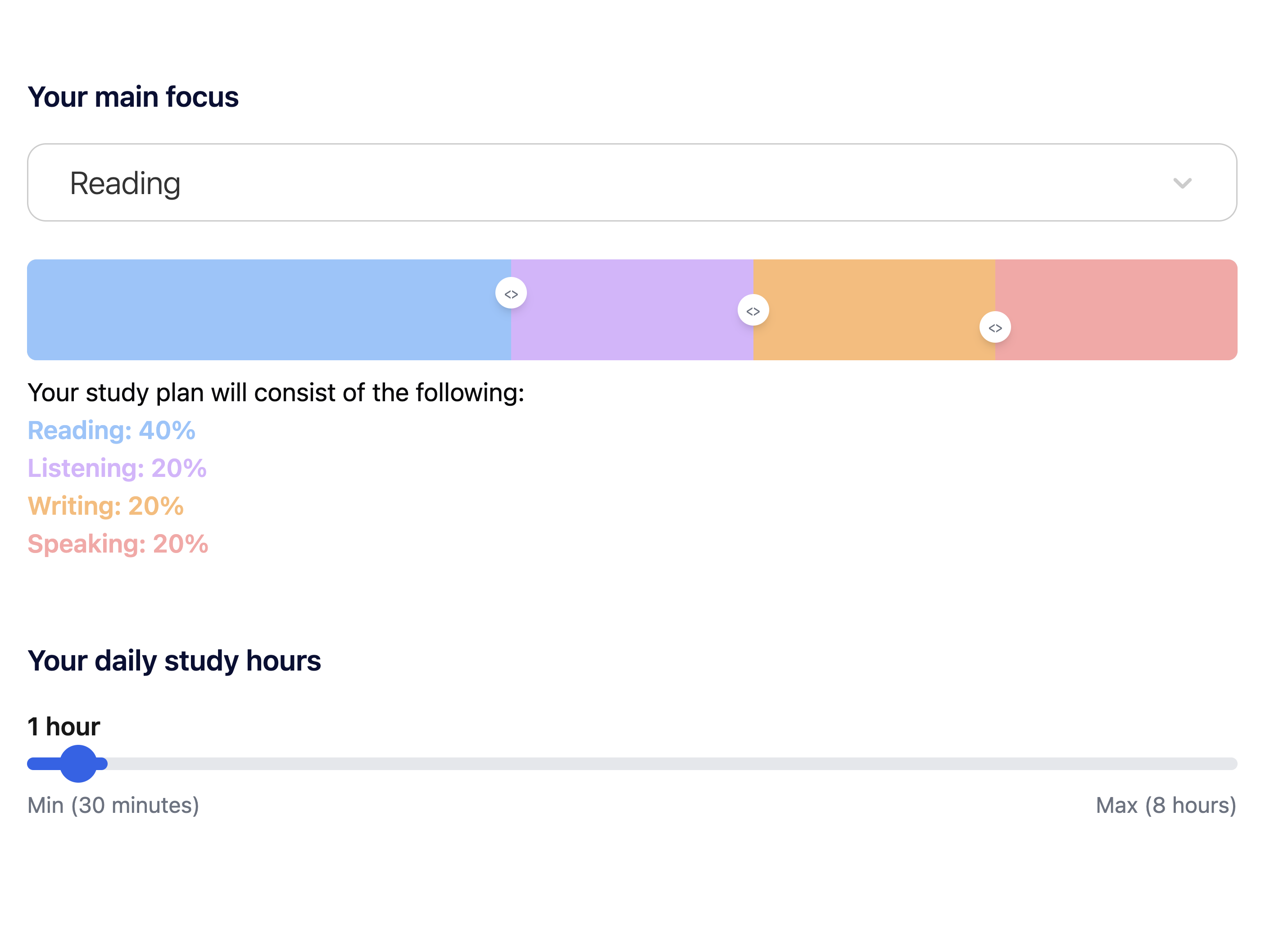 Practice with a study plan made just for you Interface