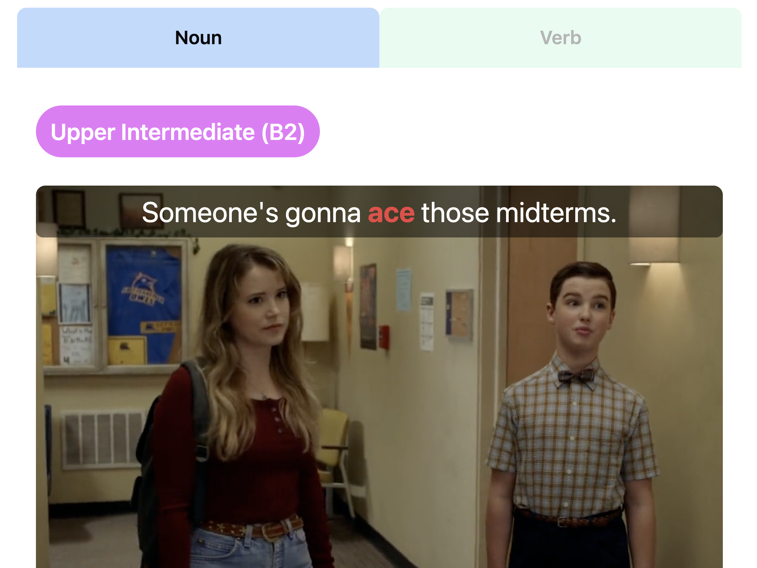 Vocabulary Builder Interface